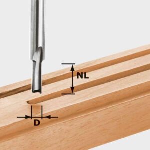 Fresa per scanalature HW S8 D4/10