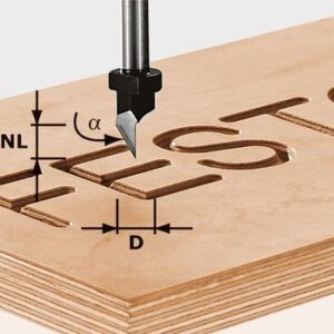 Fresa per incisioni HW S8 D11/60°