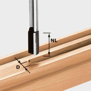 Fresa per scanalature HW S12 D20/45