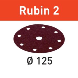 Disco abrasivo Rubin 2 STF D125/8 P220 RU2/10